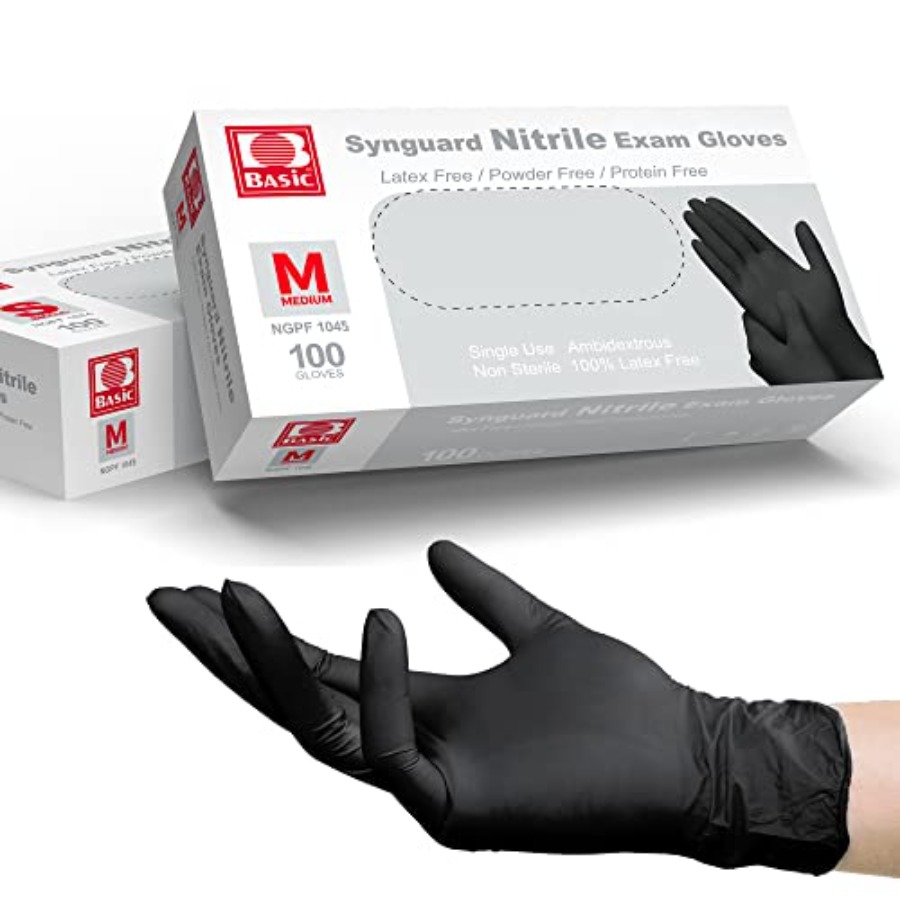 Exam Glove Nitrile - Медицинские черные нитриловые перчатки для осмотра