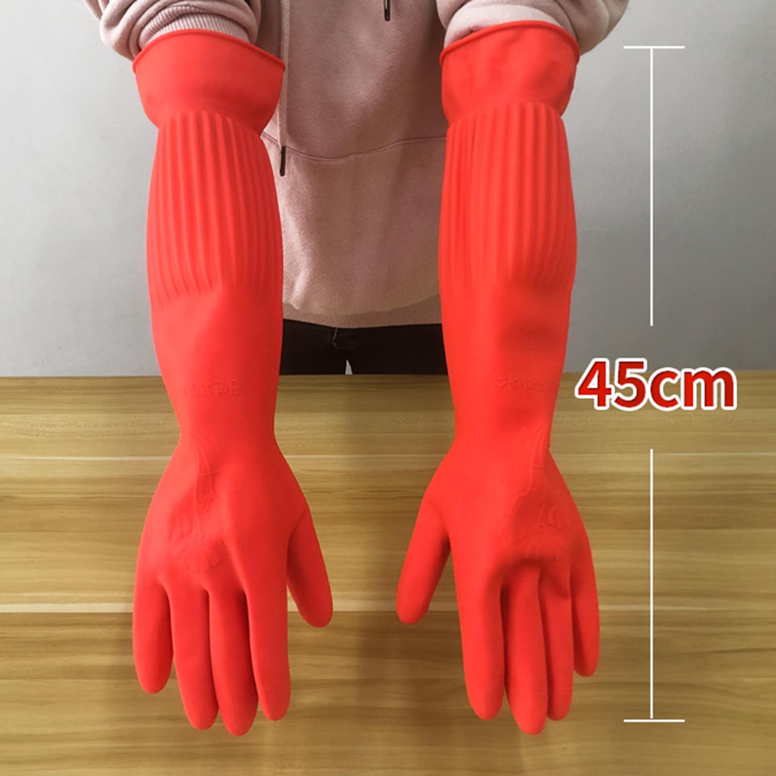 Dish Glove Rubber - 1 пара гибких удобных резиновых чистых