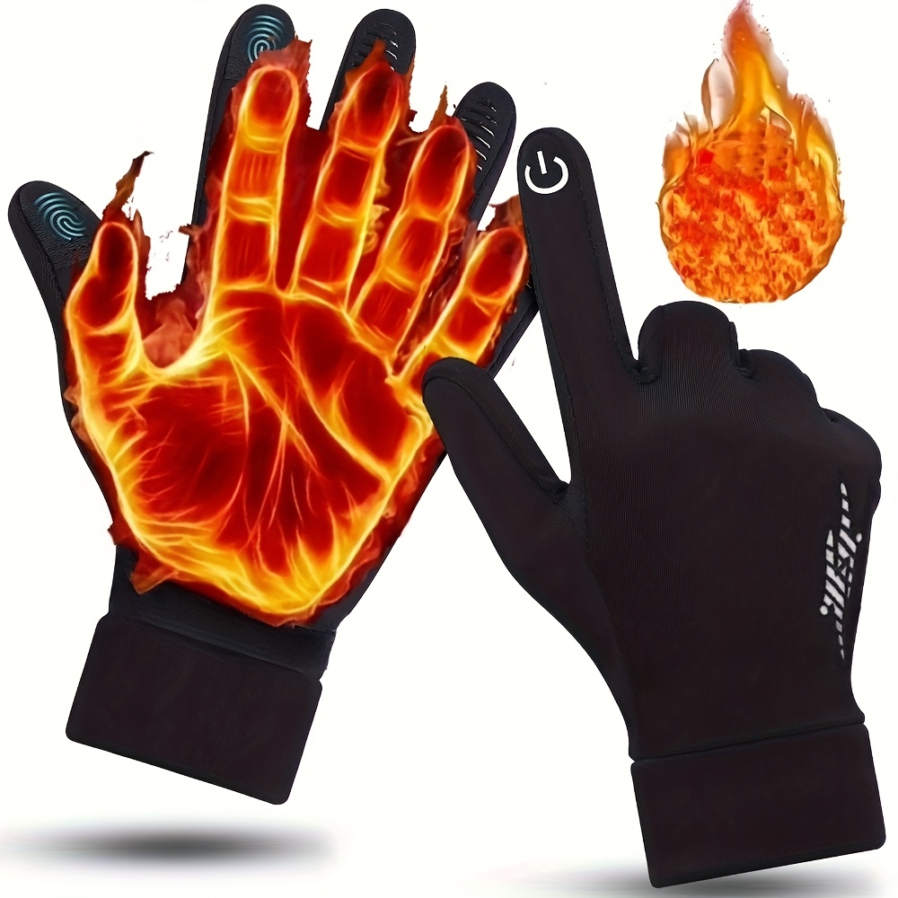 Winter Glove Insulated - Унисекс термоизолированные зимние перчатки, ветрозащитные, совместимые