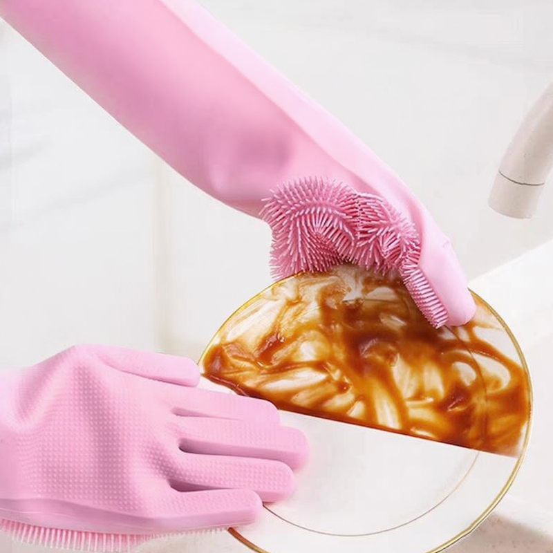 Dish Glove Rubber - Перчатки для мытья посуды, волшебные силиконовые
