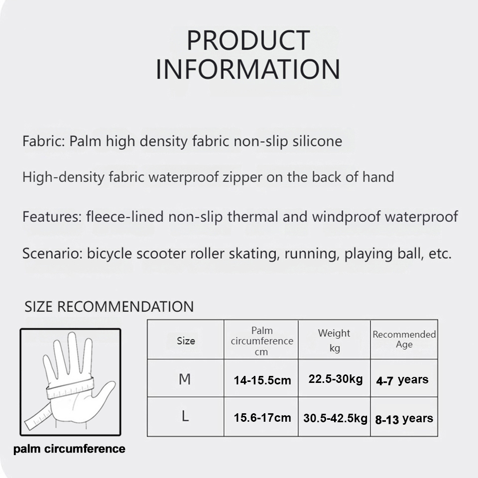 GTUBIKE детские перчатки, тепл – обзор и цена Ski Glove Waterproof