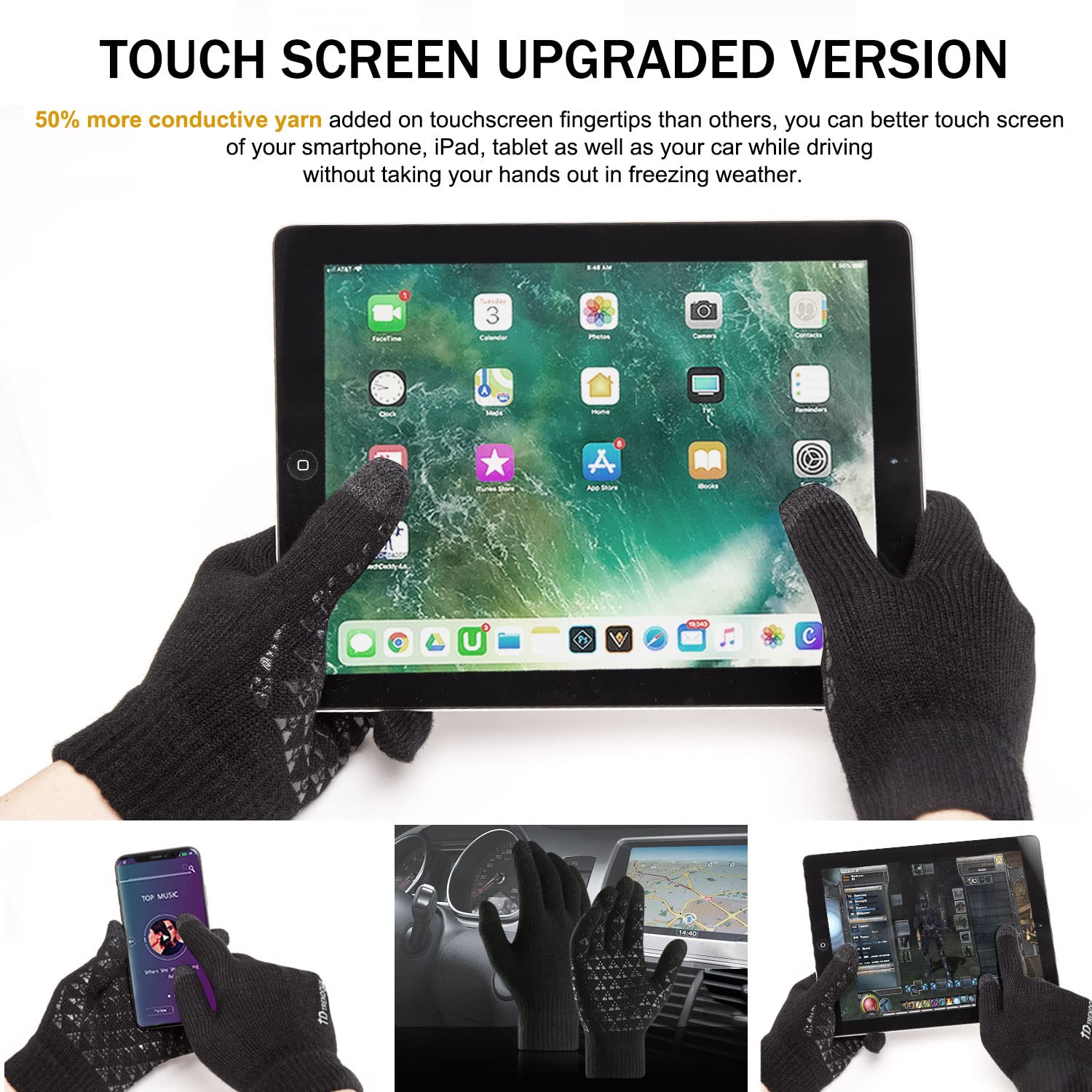1-5 пар, Зимние перчатки для з – обзор и цена Magic Touch Glove