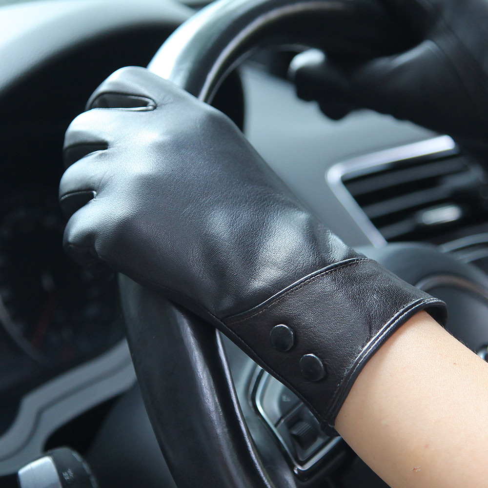 Модные черные перчатки из нату – обзор и цена Wool Glove Lined