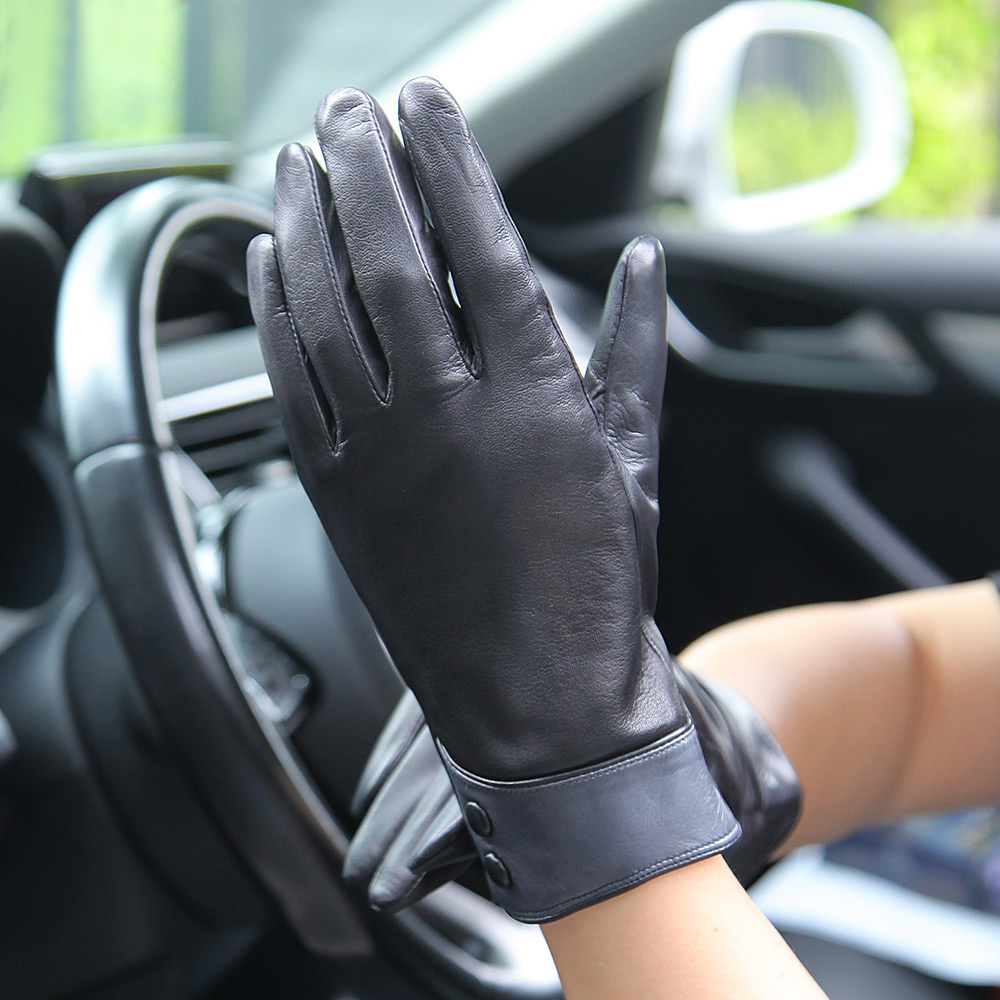 Модные черные перчатки из нату – обзор и цена Wool Glove Lined