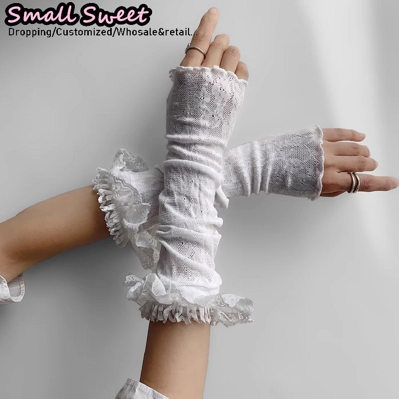 Женские белые нарукавники в ст – обзор и цена Fingerless Glove Knit