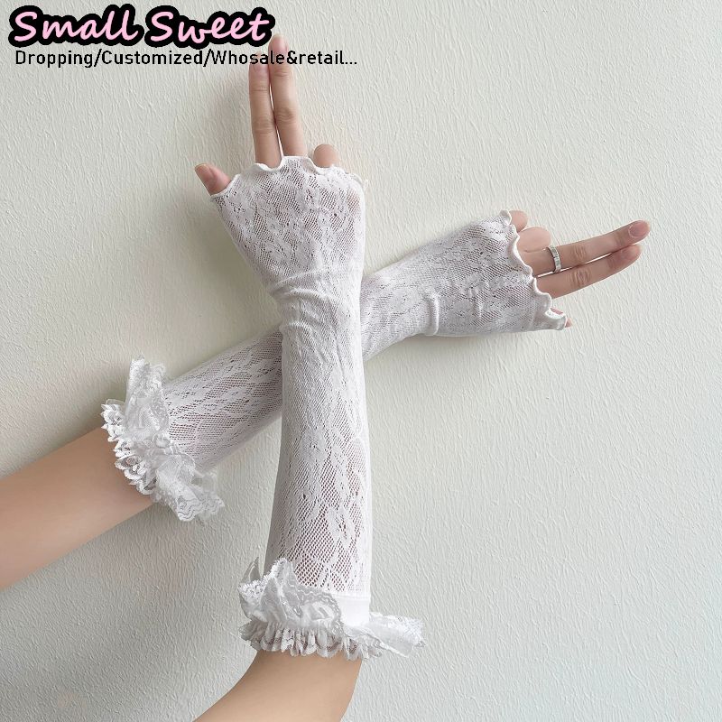 Женские белые нарукавники в ст – обзор и цена Fingerless Glove Knit