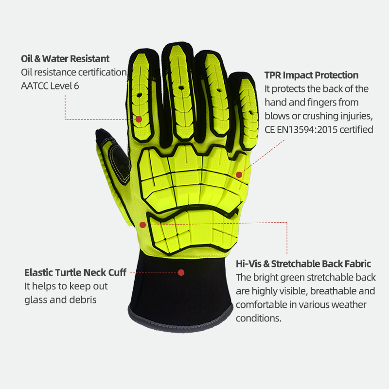 Рабочие перчатки XYEHS ANSI CU – обзор и цена Work Glove Impact