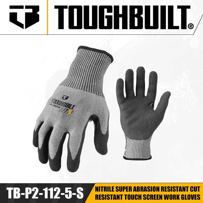 TOUGHBUILT TB-P2-112-5-L/S/M Н – обзор и цена Nitrile Mechanic Glove