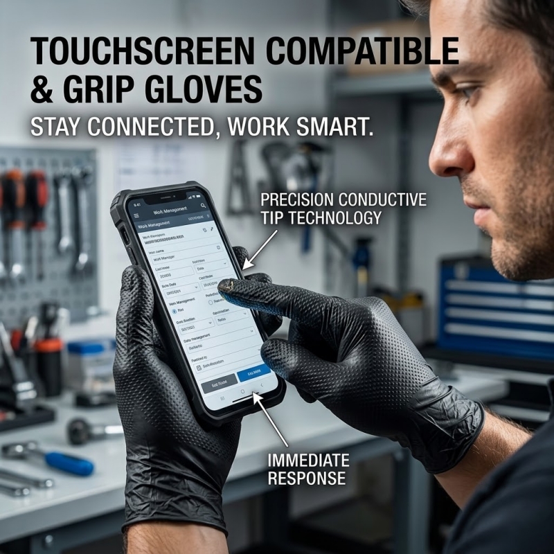 Прочные черные промышленные ни – обзор и цена Nitrile Mechanic Glove