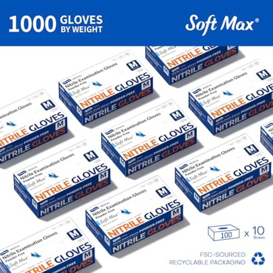 Медицинский Soft Max ™   Нитри – обзор и цена Exam Glove Nitrile