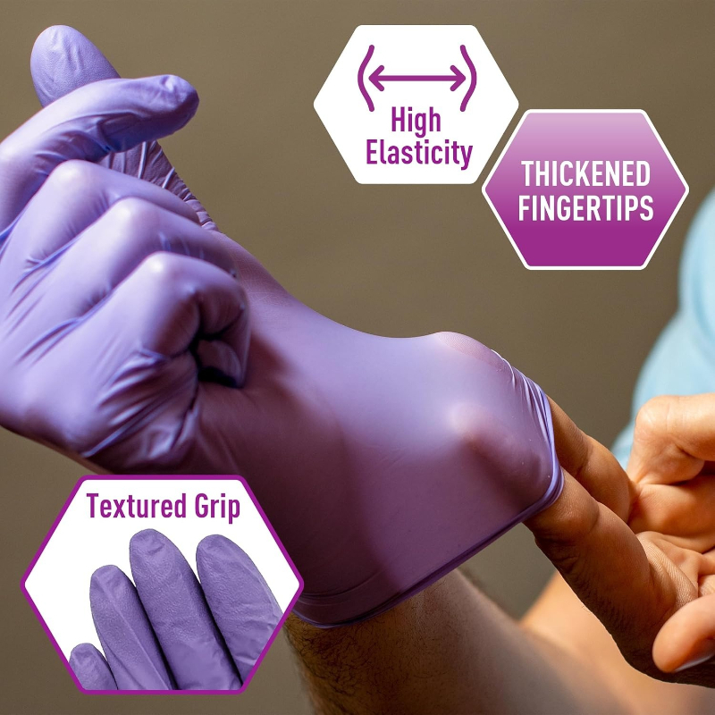 Мягкие фиолетовые нитриловые п – обзор и цена Exam Glove Nitrile