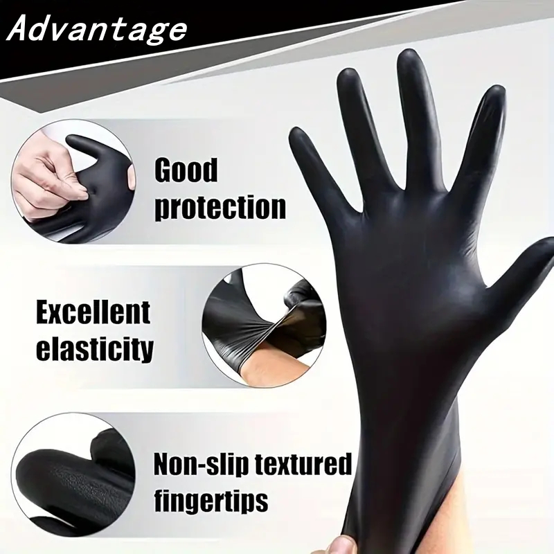 20 шт. черные одноразовые нитр – обзор и цена Nitrile Mechanic Glove