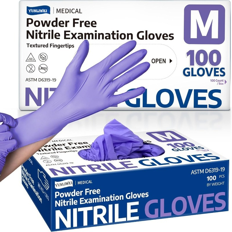 Одноразовые перчатки фиолетовы – обзор и цена Exam Glove Nitrile