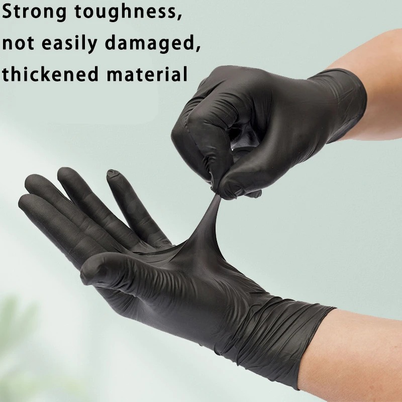 Черные одноразовые нитриловые  – обзор и цена Nitrile Mechanic Glove