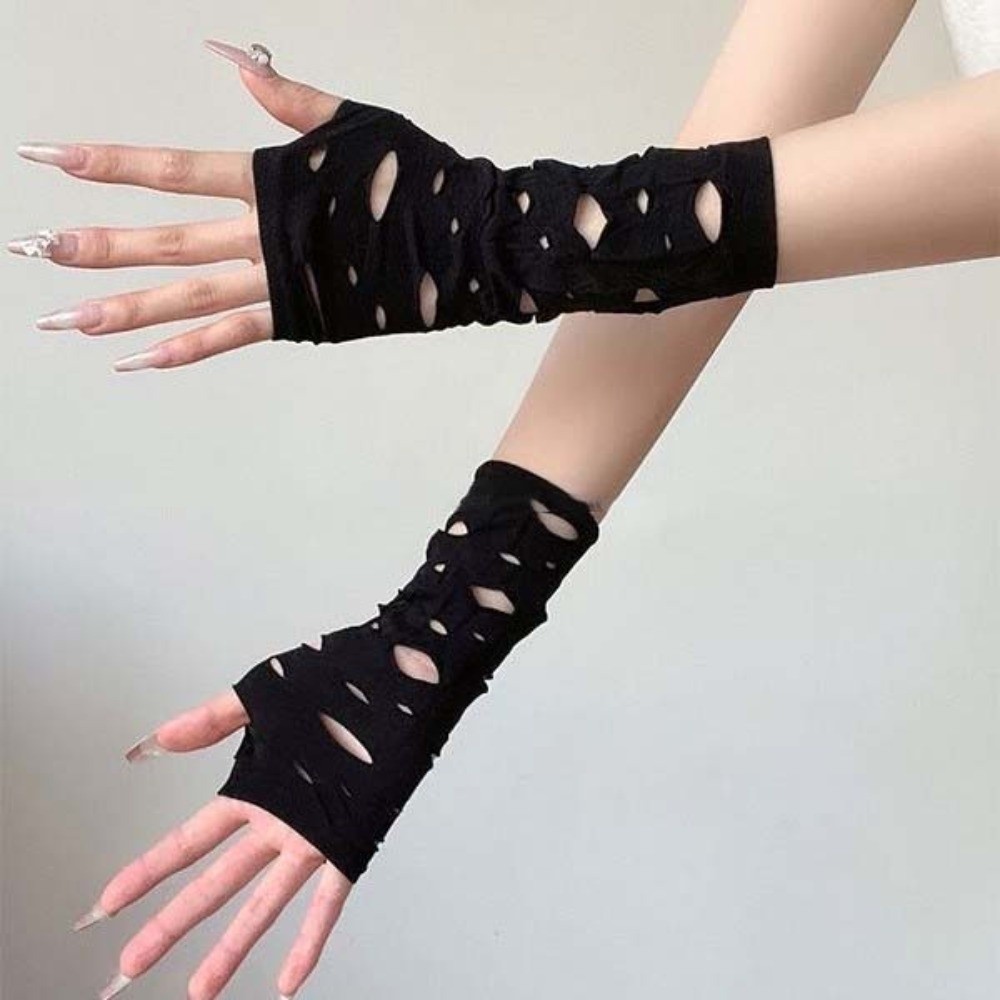 Вязаные эластичные рукава-перч – обзор и цена Fingerless Glove Knit