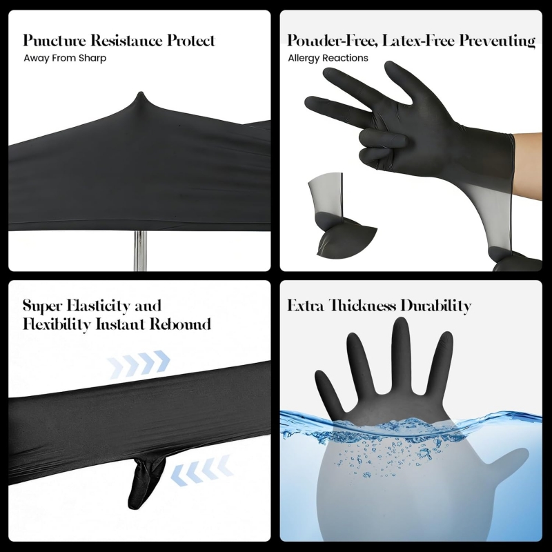 Детские черные нитриловые одно – обзор и цена Nitrile Mechanic Glove