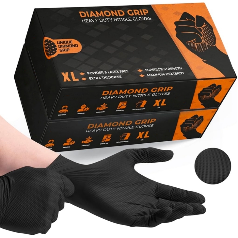 Черные сверхмощные нитриловые  – обзор и цена Nitrile Mechanic Glove