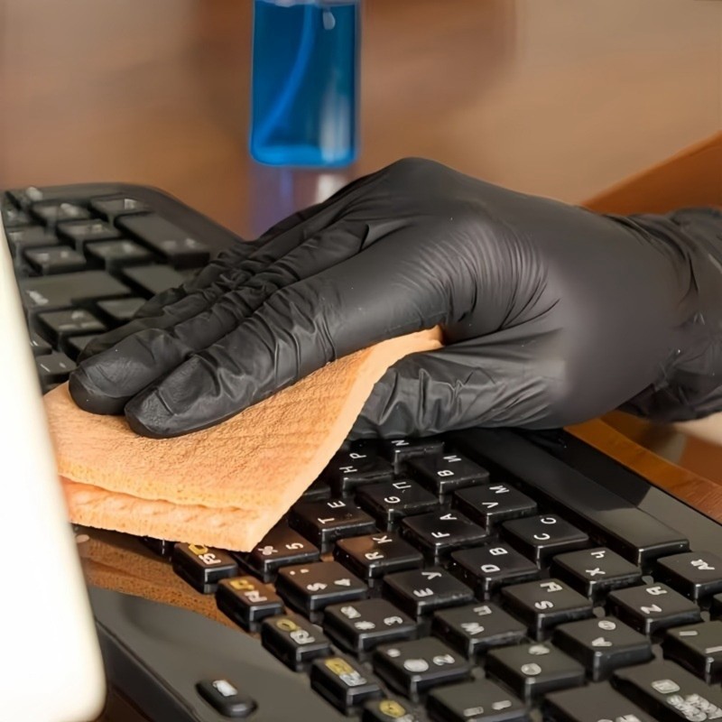 50 шт. одноразовых нитриловых  – обзор и цена Nitrile Mechanic Glove