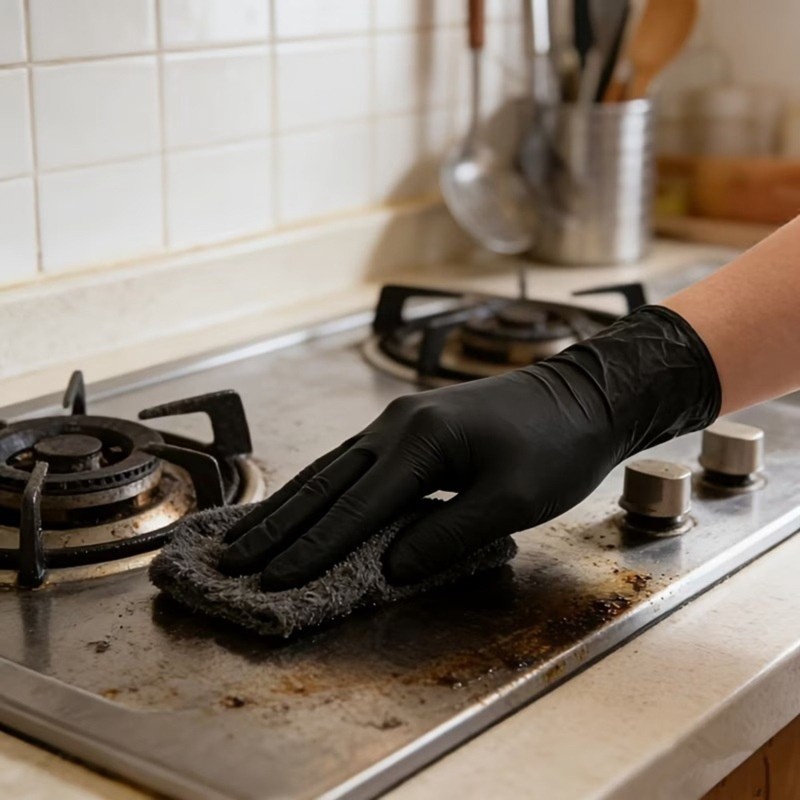 50 шт. одноразовых нитриловых  – обзор и цена Nitrile Mechanic Glove