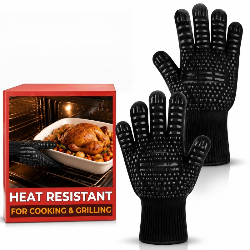 1 шт./1 пара перчаток для барб – обзор и цена Oven Mitt Silicone