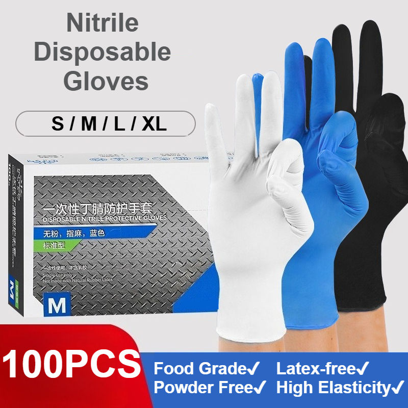 100 шт. нитриловые одноразовые – обзор и цена Exam Glove Nitrile